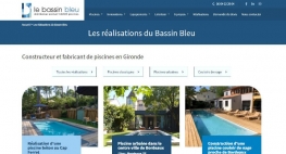 Lancement du site internet des piscines Le Bassin Bleu par Kagency Nantes