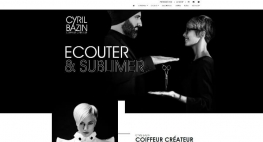 Création du web design pour le site internet de Cyril Bazin Coiffeur Créateur par Kagency Nantes 
