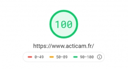 Optimisation Desktop du site web Acticam avec Page Speed Insight 
