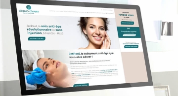 Kagency a réalisé la refonte du site web Dermo-Expert Nantes