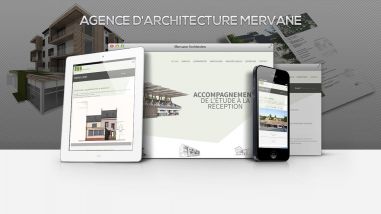 Kagency a mis en ligne le site web du Cabinet d'Architecture Mervane - Paris et Nantes