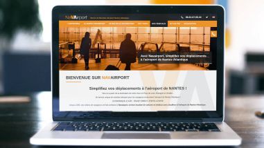 Création du site internet de Navairport Nantes - La Baule par Kagency