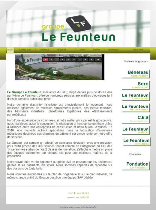 Le Groupe Le Feunteun a confié la refonte de son site web à Kagency Nantes