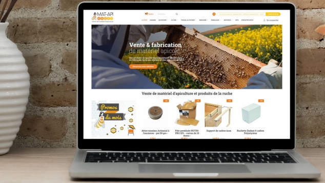 Création du site e-commerce PrestaShop pour Mat Apiculture par Kagency Nantes