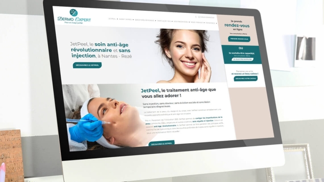 Refonte  du site internet de Dermo Expert - JetPeel par Kagency Nantes