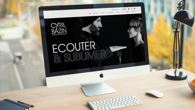 Création du site web de Cyril Bazin Coiffeur Créateur par Kagency Nantes