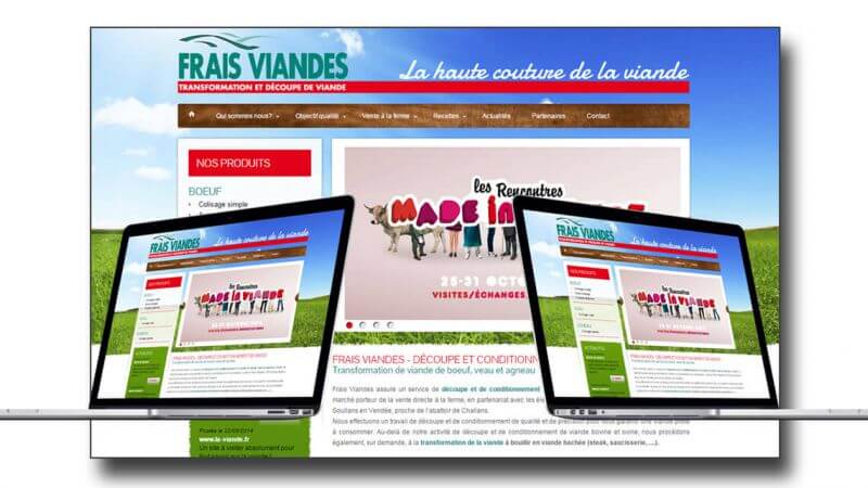Création du site web de Frais Viandes par Kagency