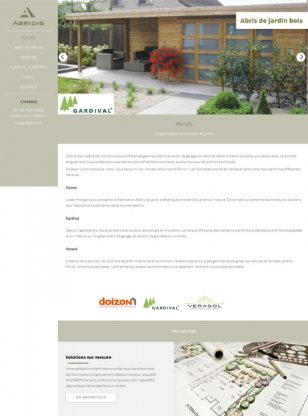 Ancien site internet d'Abridis