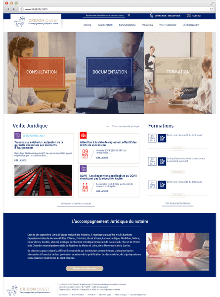 Nouveau site internet pour le Cridon Ouest