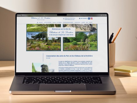 Création du site web associatif pour le château de la droitière