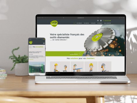 Création site de gamme disque diamanté LCP Diamant