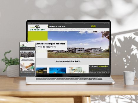 Création du site web pour Groupe Le Feunteun