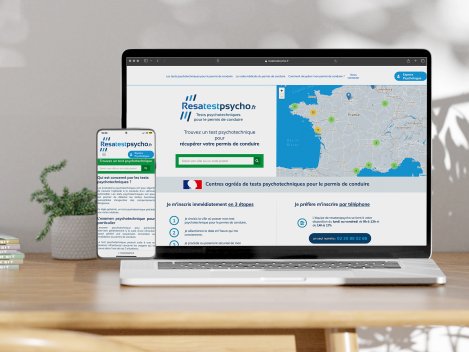 Création du site internet de Resatestpsycho par Kagency Nantes