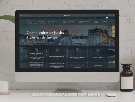 Création d'un site web pour Commissaires et Huissiers de Justice Création du site web de l'étude CJS par Kagency Agence Web à Nantes