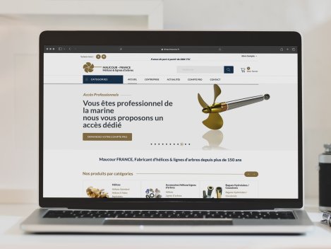 Création site de e-commerce pour maucour france