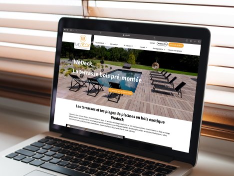 Création de site web sur mesure B to B et B to C Création du site internet de Wedeck par Kagency Nantes