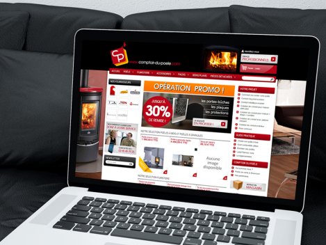 Création du site e-commerce Comptoir du poele Nantes / Sainte-Luce