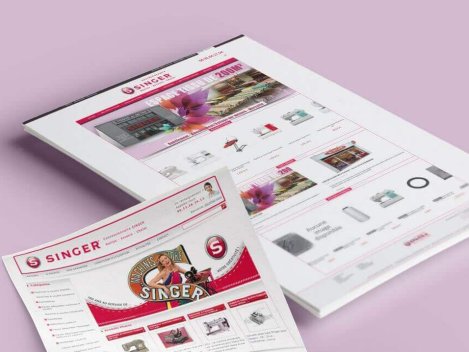 Création du site de e-commerce Concession singer nantes ancenis cholet