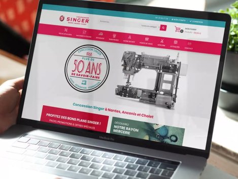 Refonte du site internet concession Singer Nantes