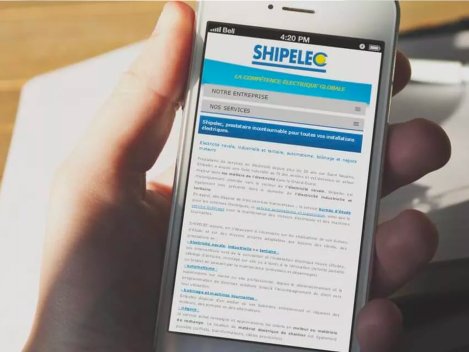 Adaptation mobile site shipelec