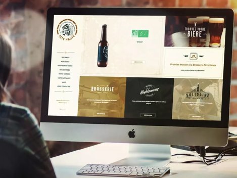 Création du tout 1er site pour la Brasserie tête haute à Couffé (44)