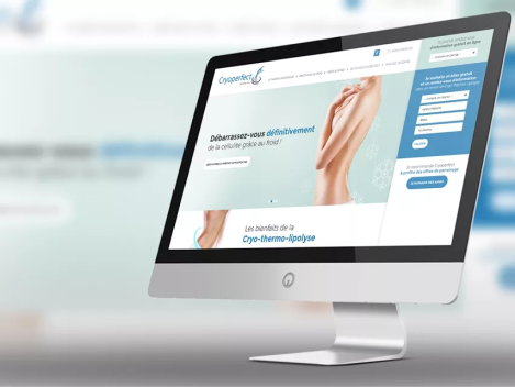 Design et développement du site web responsive Cryoperfect