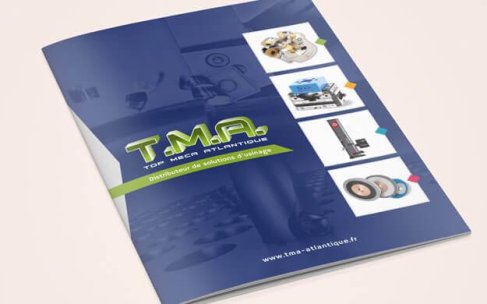 Réalisation d'une brochure 20 pages pour TMA à Vigneux de Bretagne par Kagency