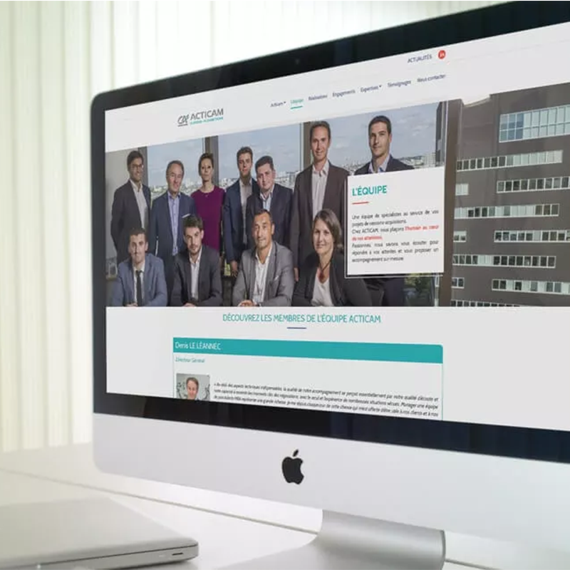 Lancement du site internet d’ACTICAM par Kagency Nantes