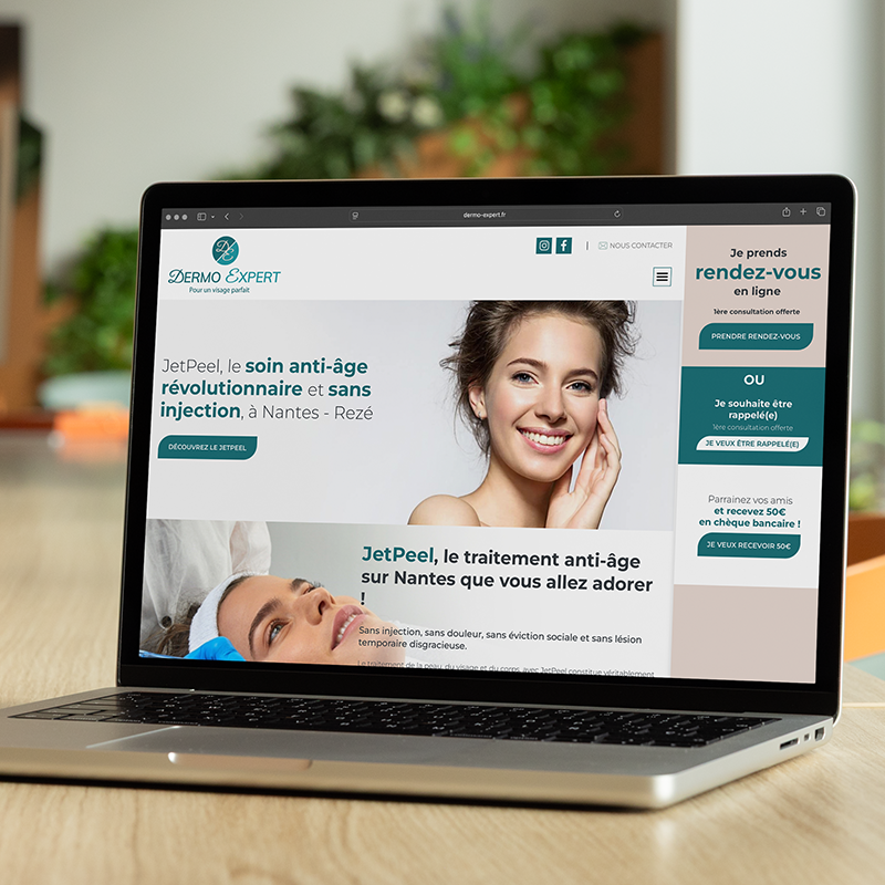 Refonte du site web Dermo-Expert Nantes par Kagency