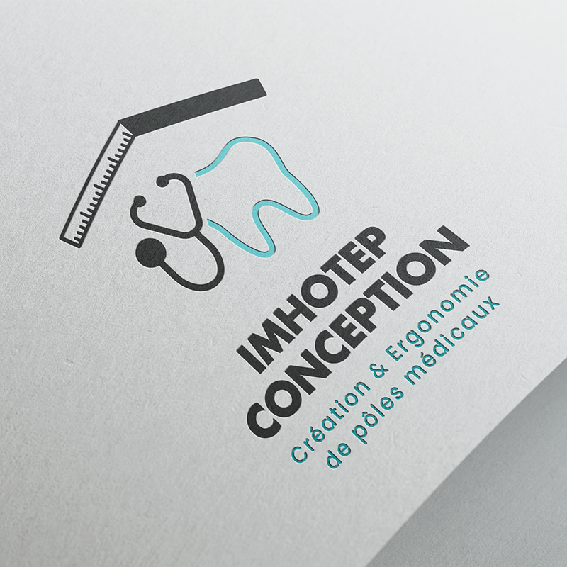 Création du logo d’Imhotep Conception par Kagency Nantes