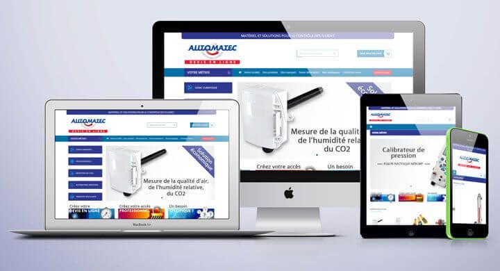 Kagency a mis en ligne le  site Ouest Fluide Contrôle by Automatec Nantes - Caen