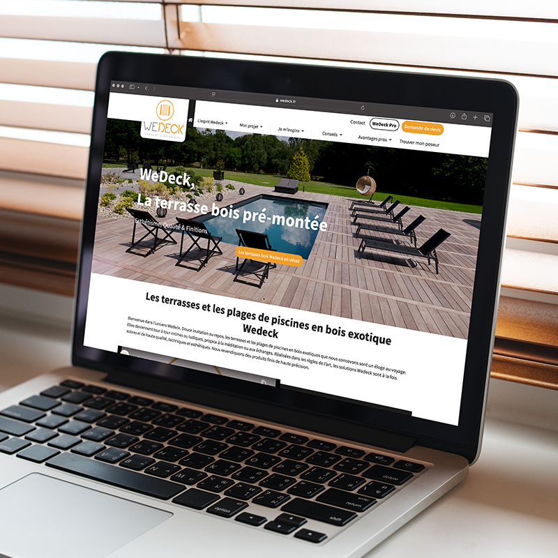Développement front-end du site web de Wedeck Nantes par Kagency