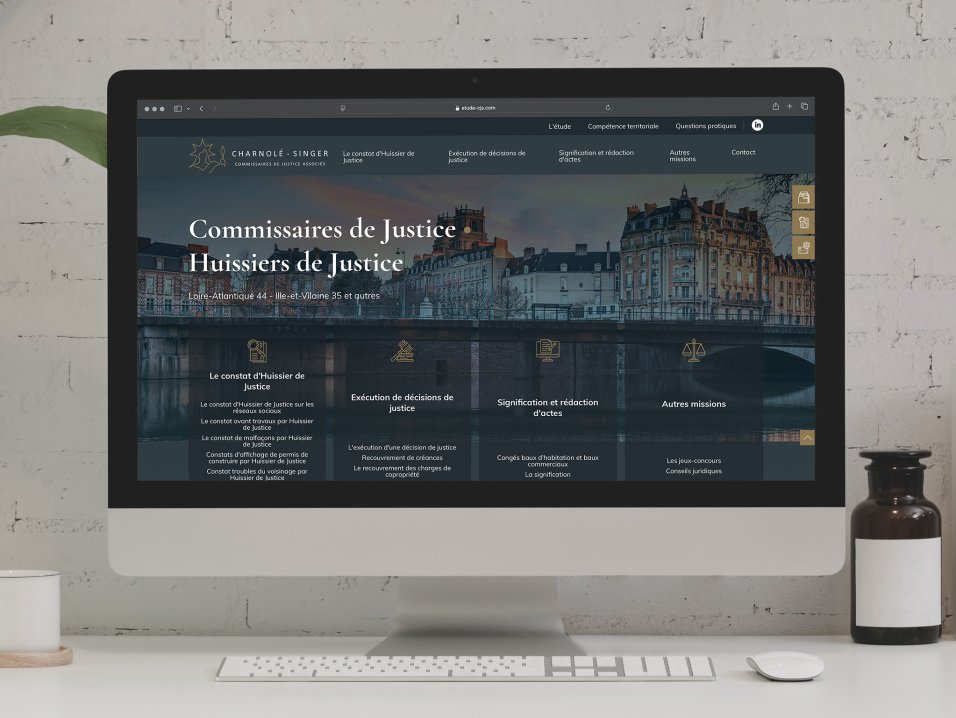 Page d'accueil  Présentation des services d'huissier