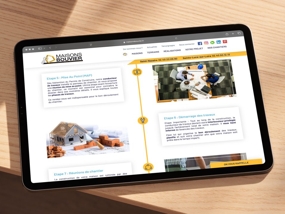 Refonte de site internet responsive design tablette Refonte de site internet responsive design tablette