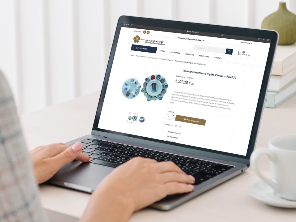 Création site de e-commerce pour maucour france