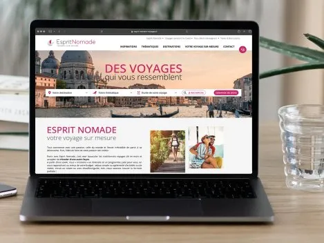 Création du site internet Esprit Nomade à Nantes et La Chapelle-sur-Erdre
