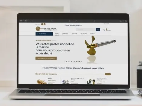 Création site de e-commerce pour maucour france