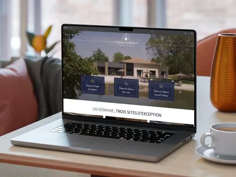 Création du site internet domaine de beaucé à Ligné (entre Nantes et Ancenis)