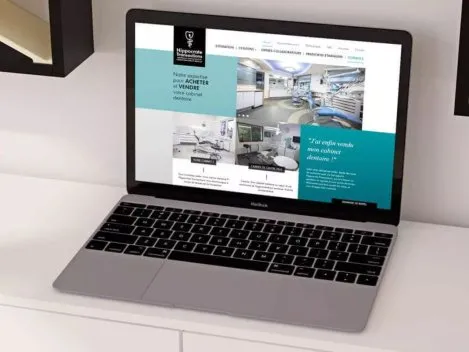Création du site web d'Hippocrate Transactions Nantes par Kagency.