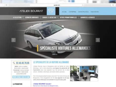 Création du nouveau site internet de l'atelier bourrat