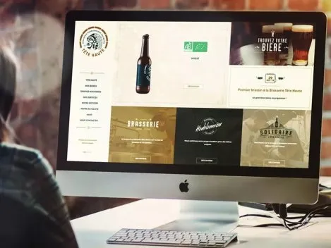 Création du tout 1er site pour la Brasserie tête haute à Couffé (44)