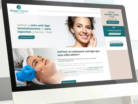 Site web Dermo Expert : soins anti-âge sans injection à Nantes et Rezé