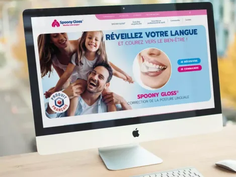Site e-commerce Spoony Gloss® dédié à la correction des dysfonctions linguales