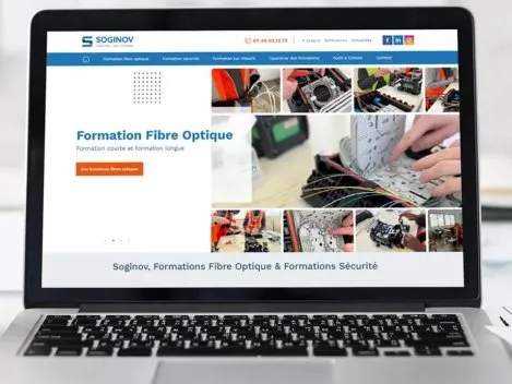 Création du site web pour l'organisme de formation soginov