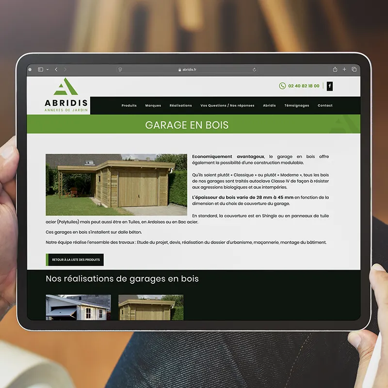 Campagne Google Ads pour Abridis