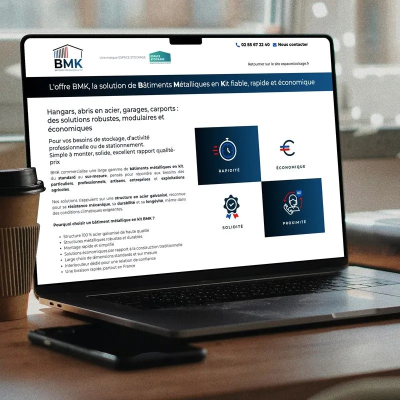 BMK Bâtiment Métallique en Kit - Une marque d'ESPACE STOCKAGE