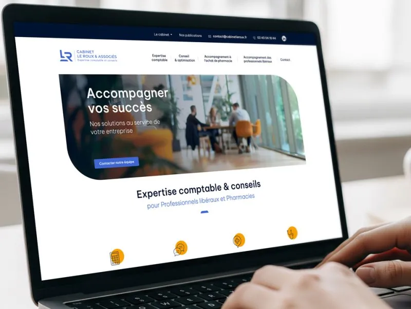 Création du site web du Cabinet Le Roux Expertise comptable par Kagency Nantes