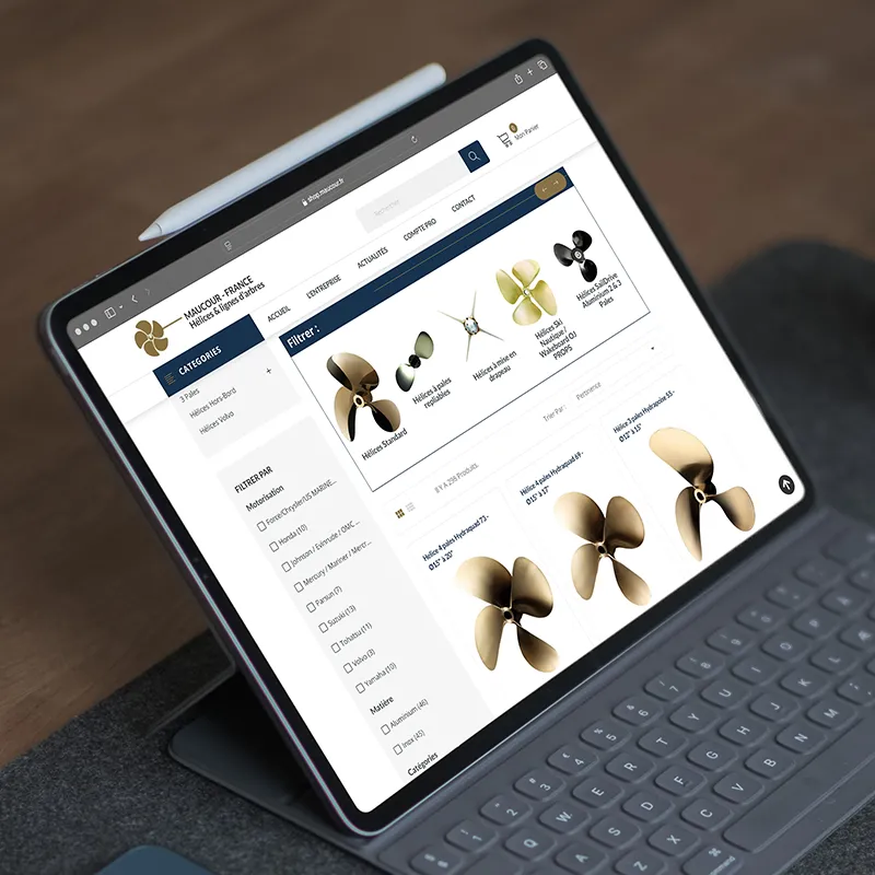 Création du nouveau site web e-commerce de Maucour France par Kagency Nantes