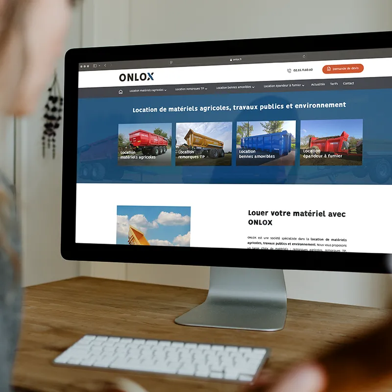 Kagency Nantes en charge de la création du site web Onlox