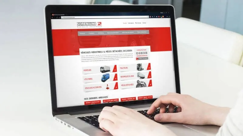 Kagency réalise la refonte du site internet de Soremaine Poids-Lourds Le Mans